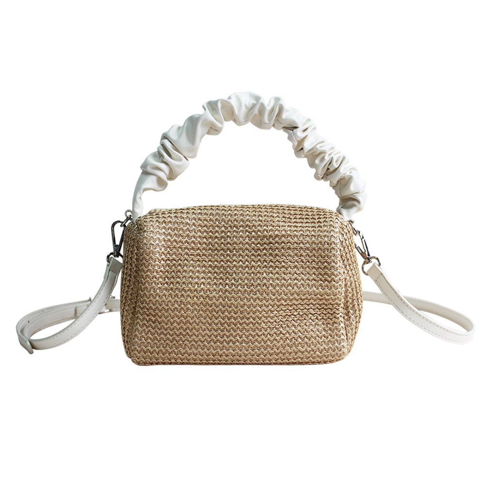 BD-GM04 Mini bolso de mano tejido de paja elegante y elegante para mujer