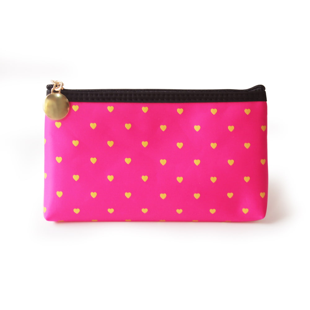 Bolsa de maquillaje de viaje multiusos con estampado de corazón 330 Love