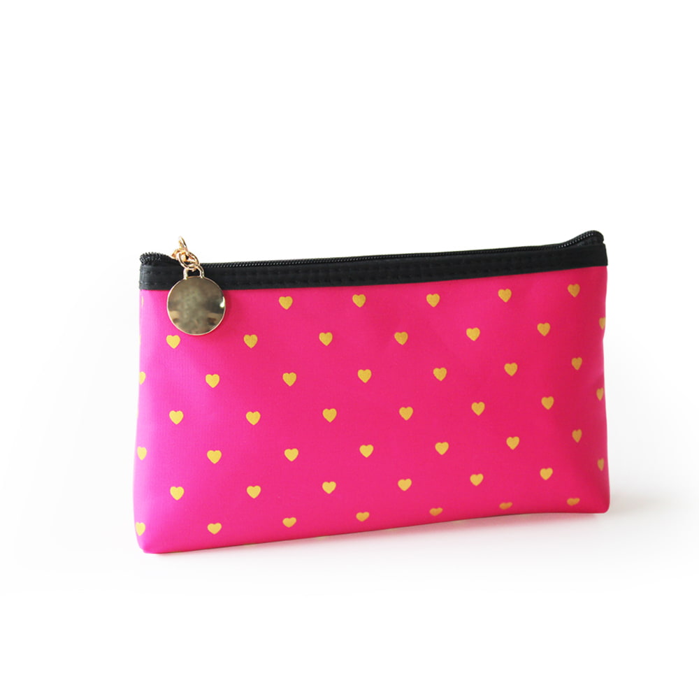 Bolsa de maquillaje de viaje multiusos con estampado de corazón 330 Love