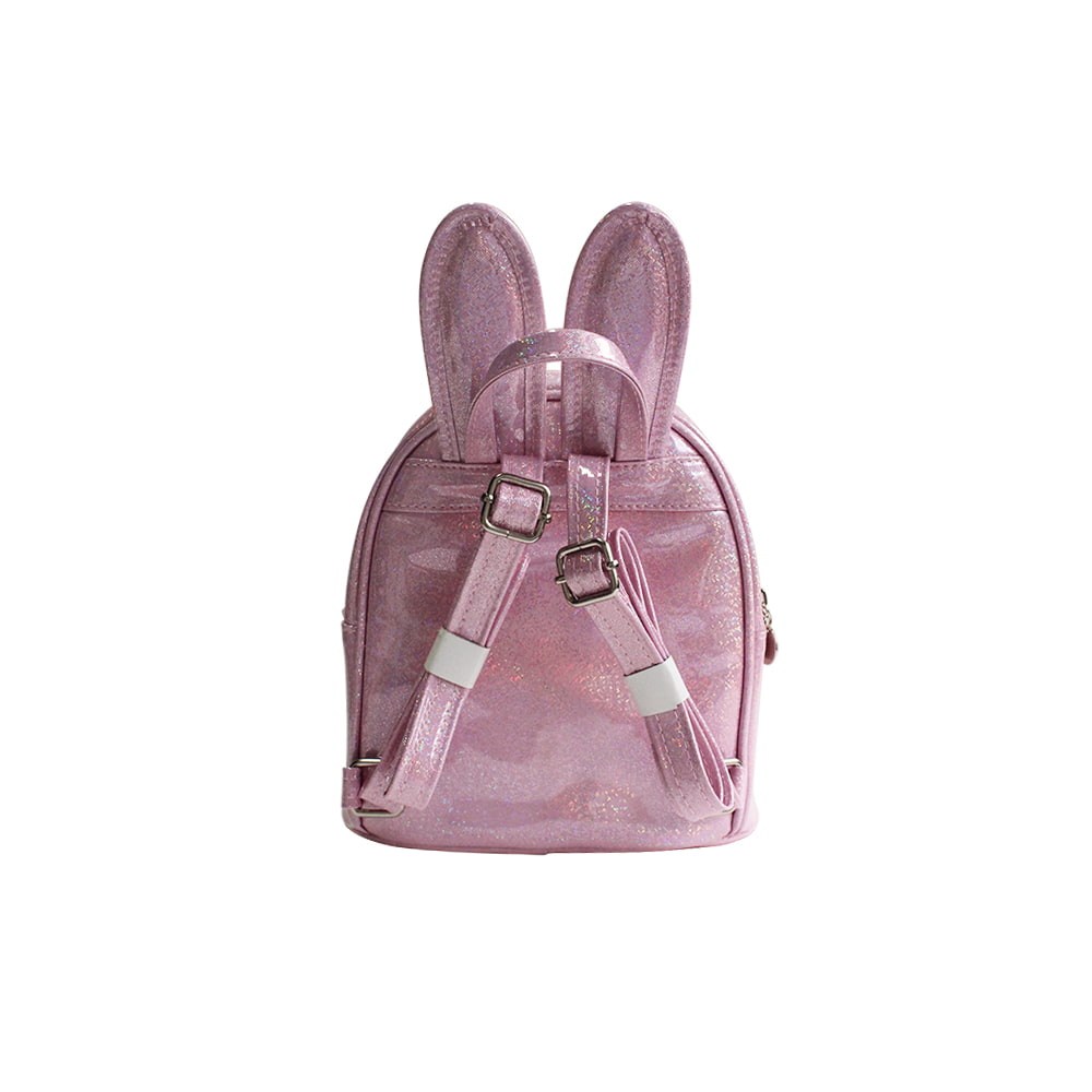 Mochila escolar para niñas 4004 Rabbit Laser Glitter