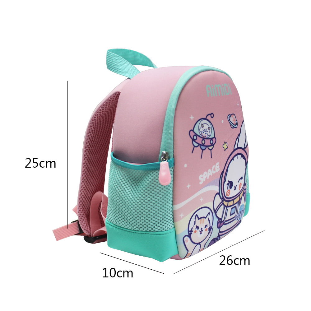 Mochila escolar de viaje para niñas de dibujos animados rosa 4081