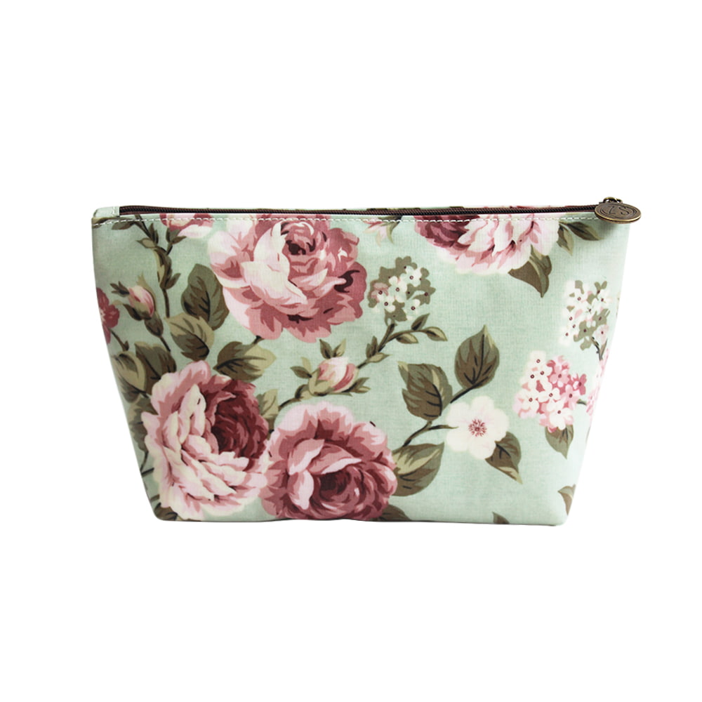 4726 Bolsa de cosméticos de viaje para mujer impermeable con estampado floral