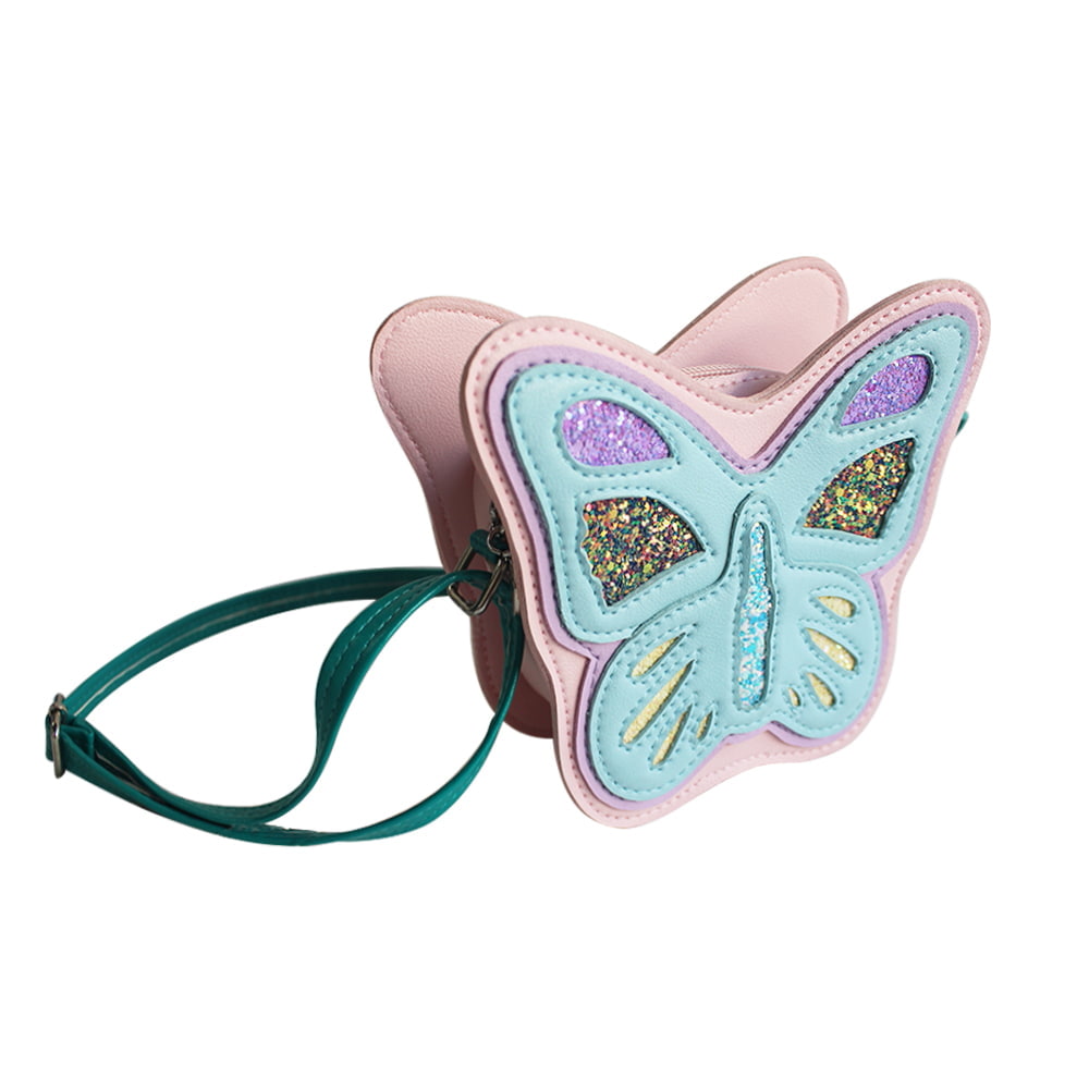 4063 Bolso Bandolera Niña Mariposa Pastel