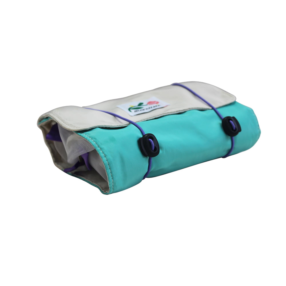 Neceser organizador de viaje con ruedas Tulipán azul/almendra BD-GM03