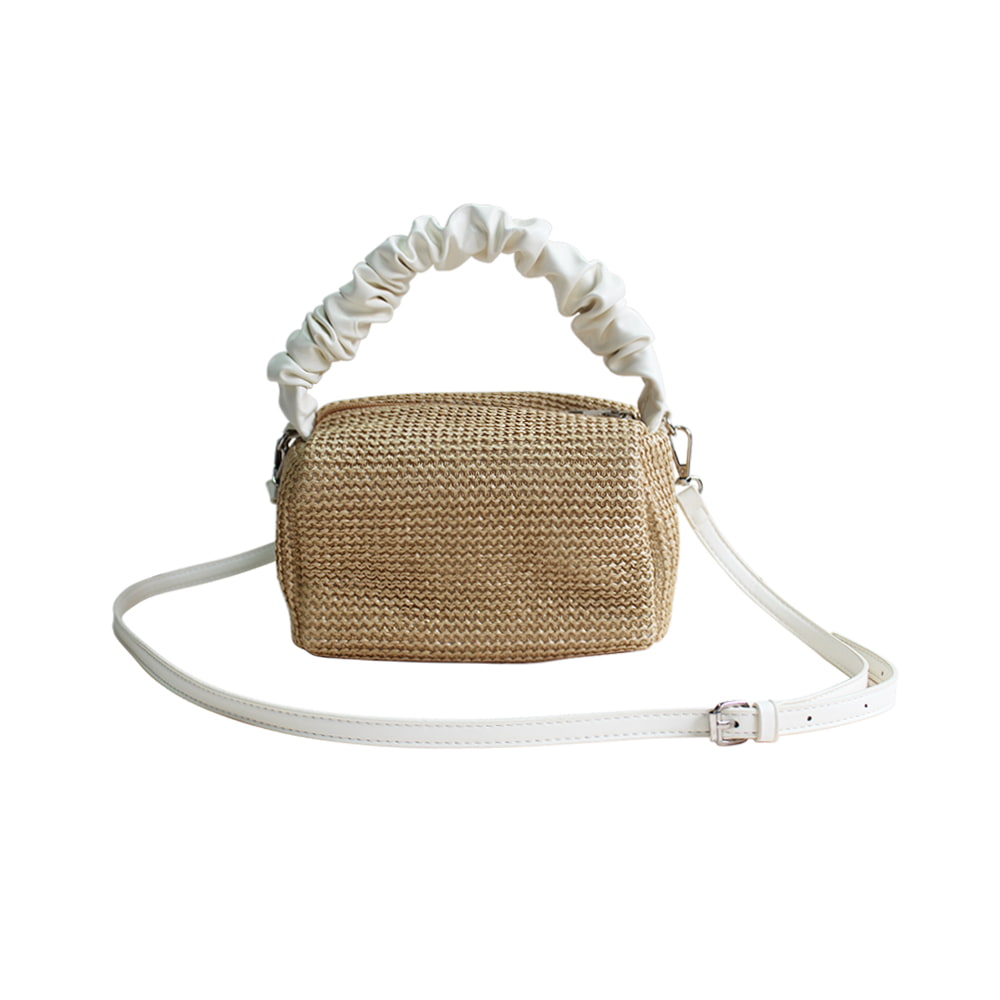 BD-GM04 Mini bolso de mano tejido de paja elegante y elegante para mujer