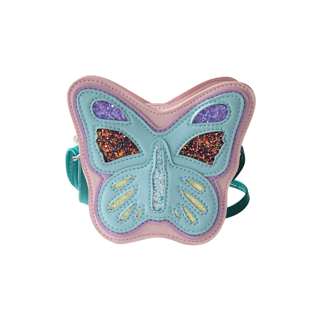 4063 Bolso Bandolera Niña Mariposa Pastel