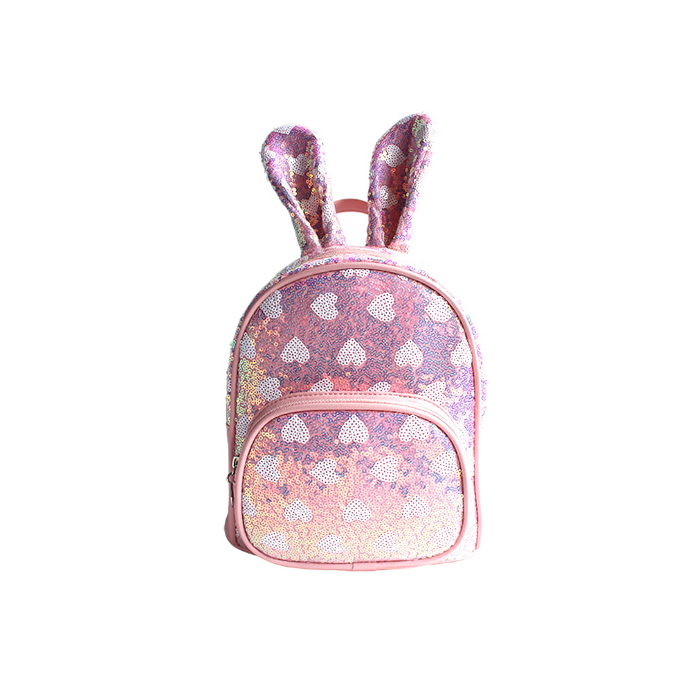 4501-Love Mochila Escolar Primaria Conejito Lentejuelas Multicolor