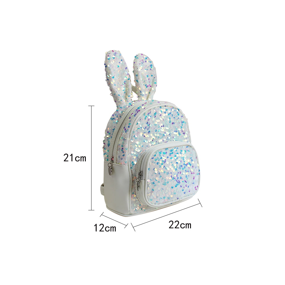 4051-1 Mochilas con lentejuelas Bunny para niñas con estilo