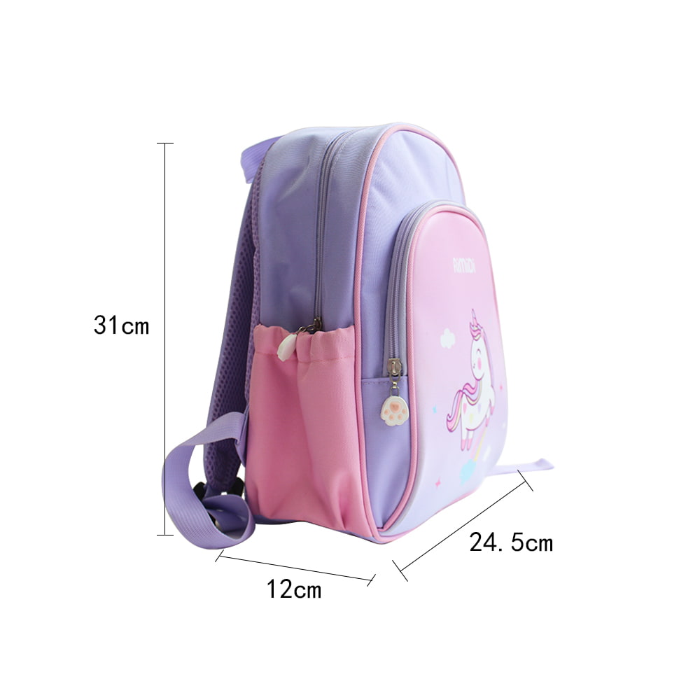 4341 Mochila preescolar para niños pequeños con conejito rosa