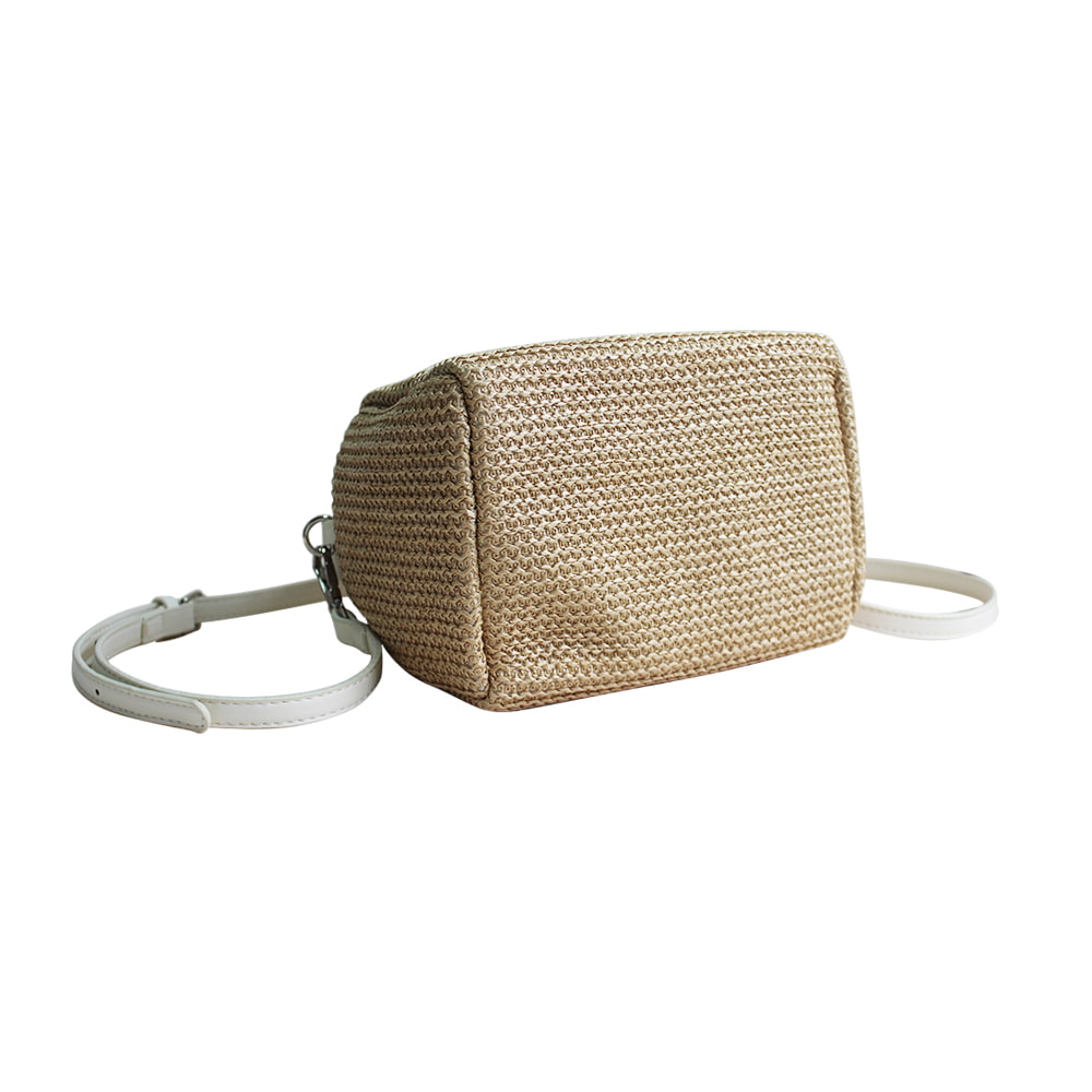 BD-GM04 Mini bolso de mano tejido de paja elegante y elegante para mujer