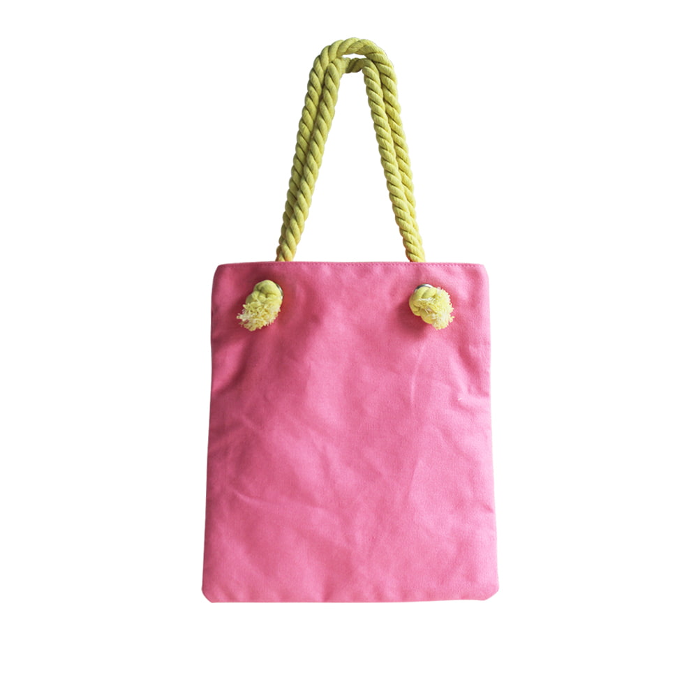 4093 Bolsa tote de algodón ligera para niñas, color rosa Sunshine