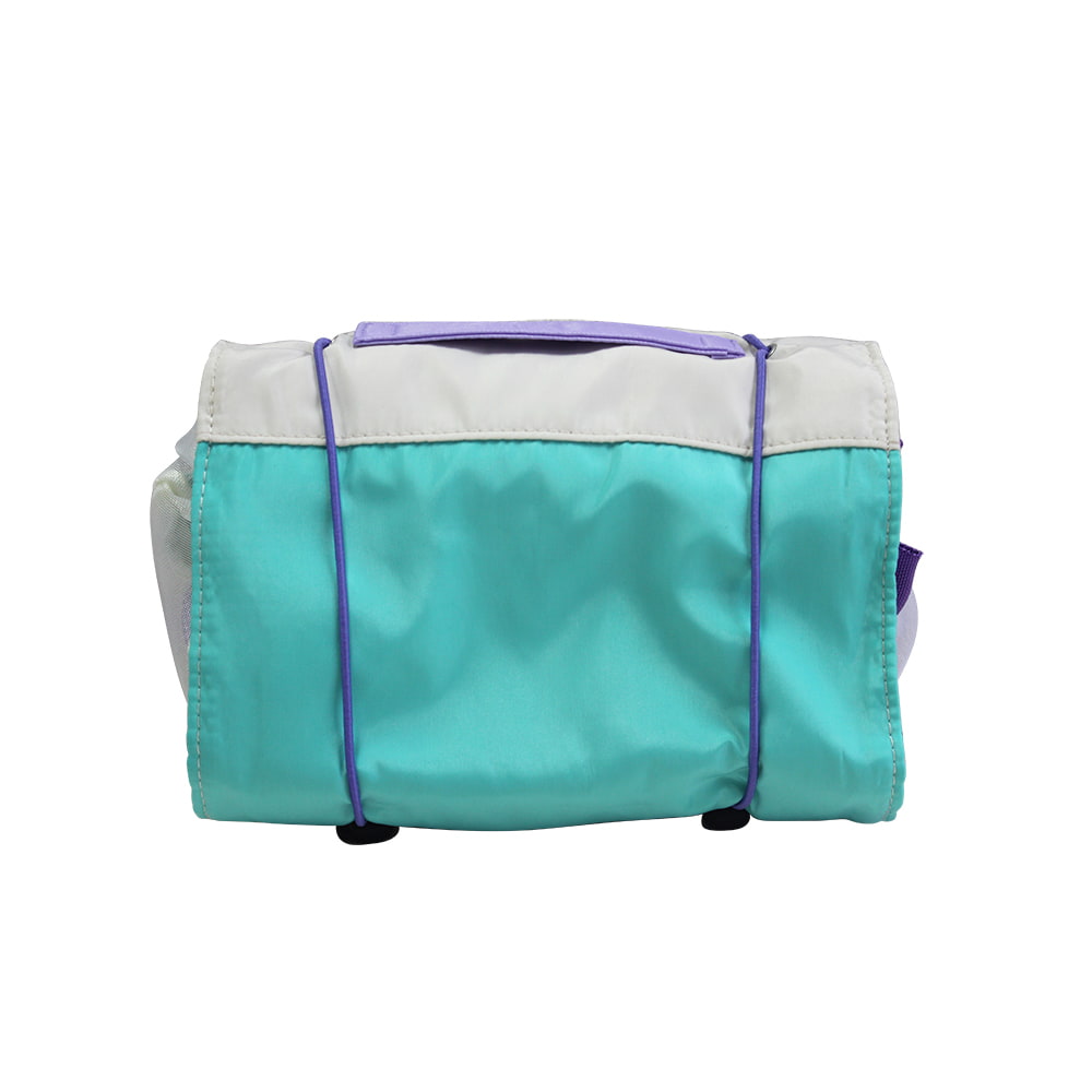 Neceser organizador de viaje con ruedas Tulipán azul/almendra BD-GM03