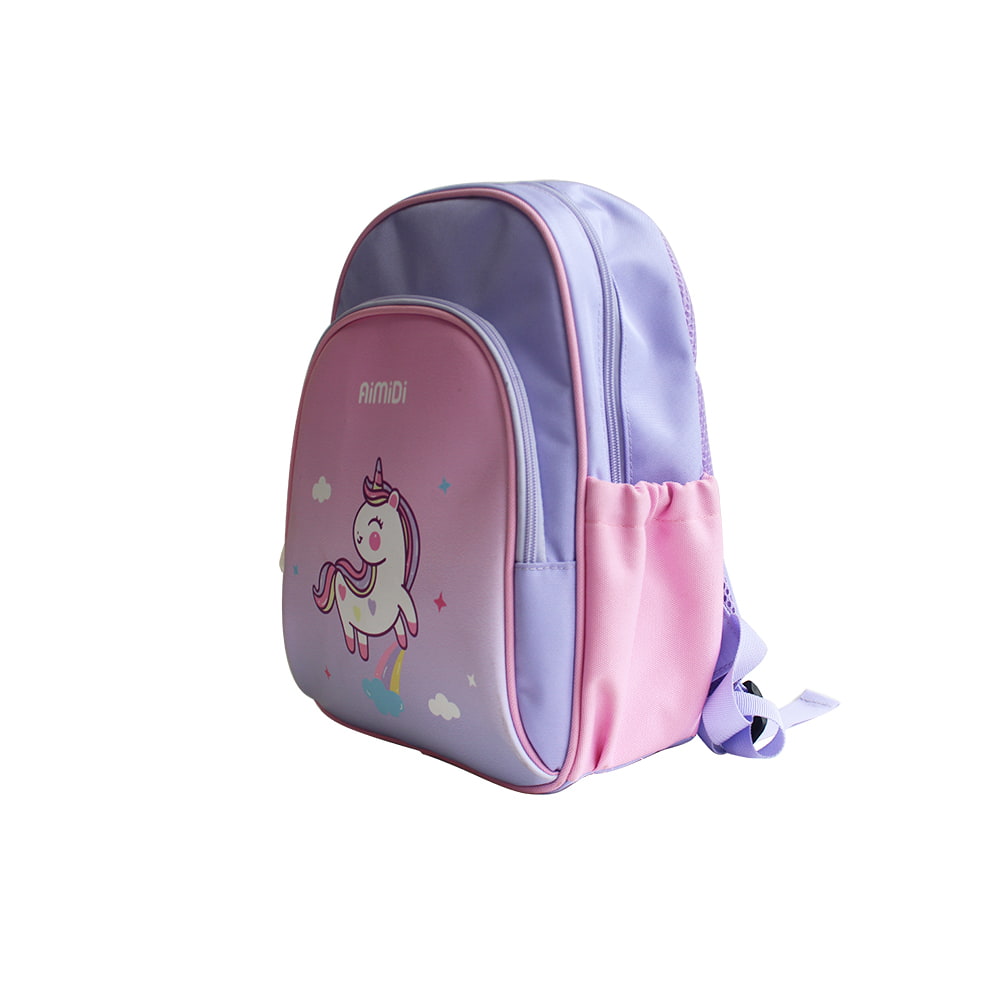 4341 Mochila preescolar para niños pequeños con conejito rosa