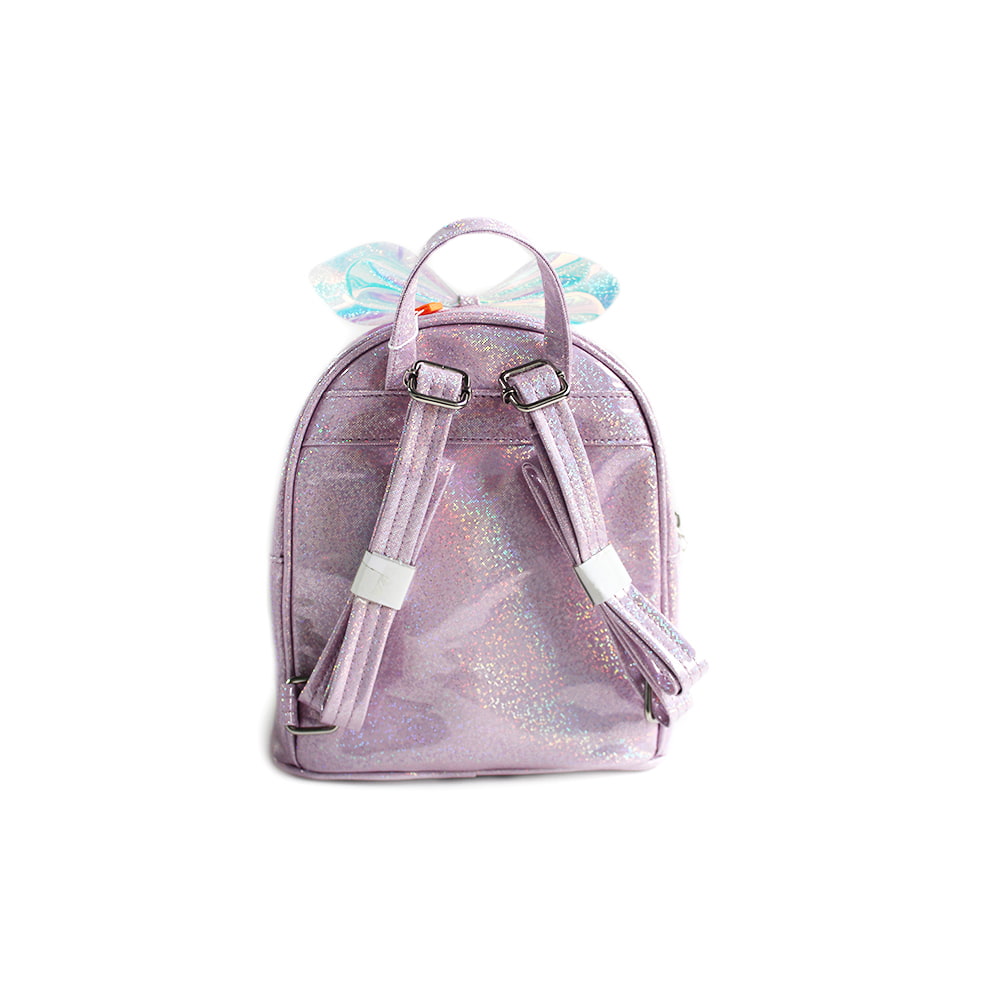 4666 Mochila Escolar Infantil Holográfica Transparente