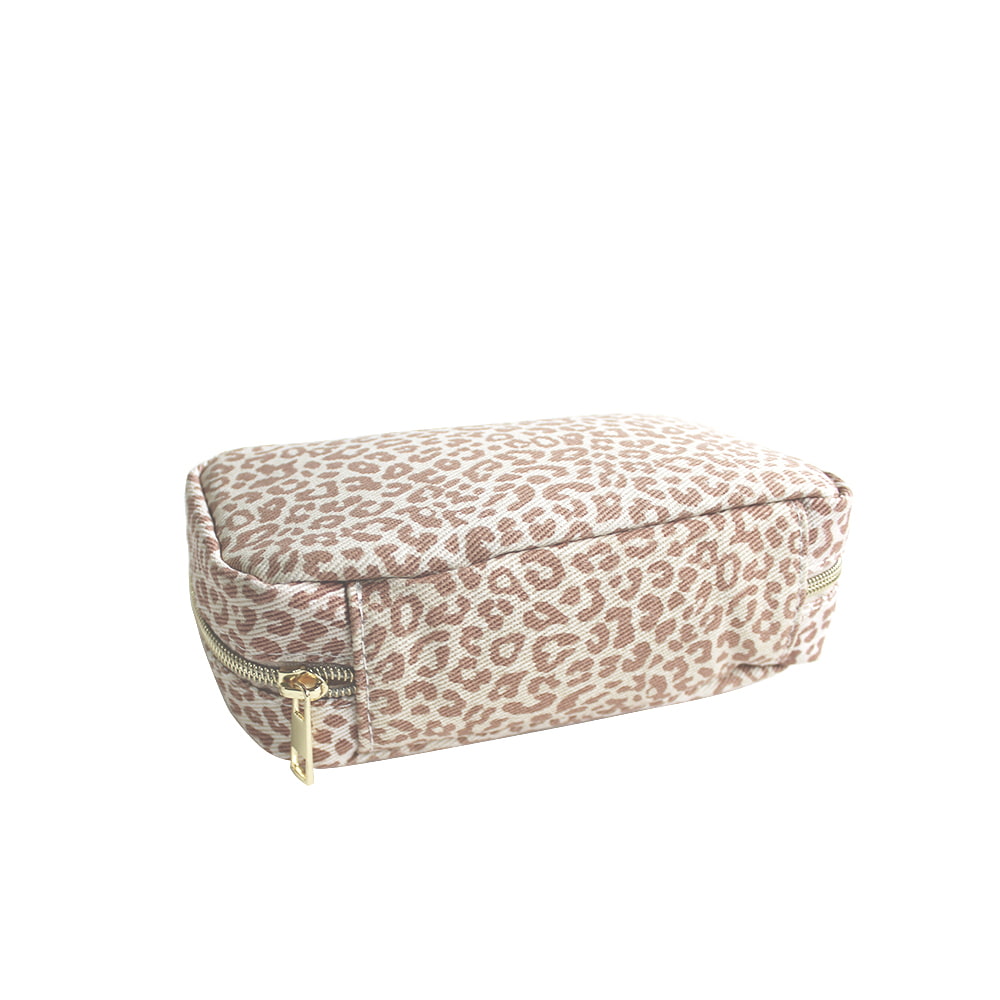 WC-2202 Neceser organizador impermeable con estampado de leopardo pequeño