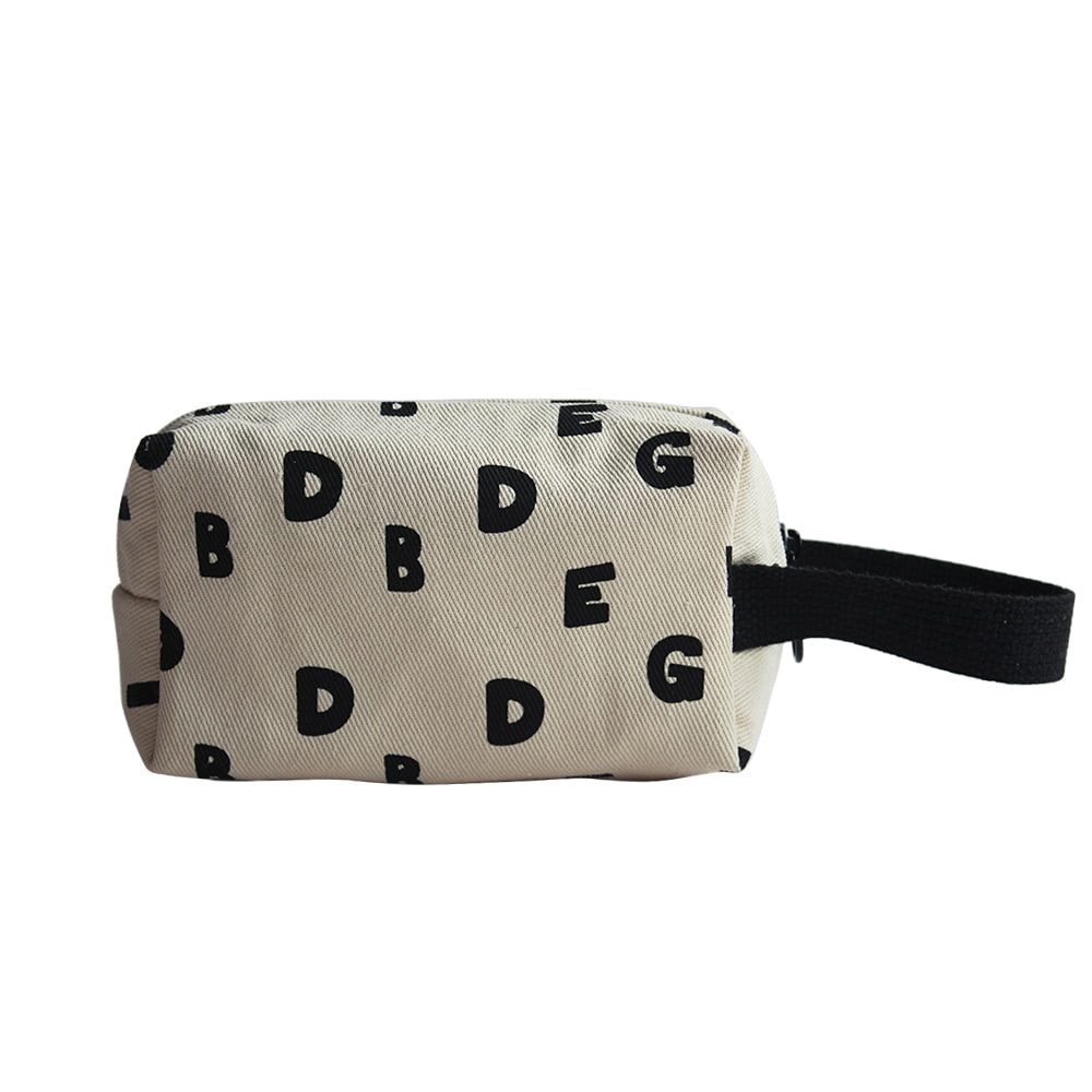 BD-GM12 Bolsa de cosméticos portátil para mujer con estampado de letras simples