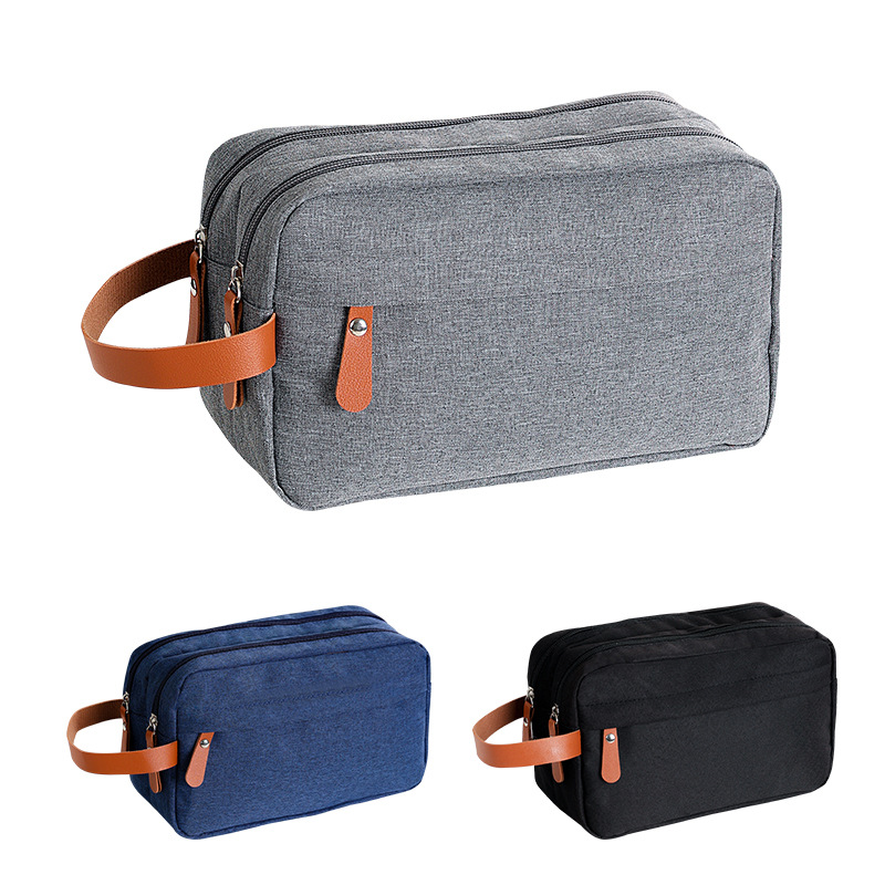 Bolsa de maquillaje para hombre impermeable de tela Oxford portátil BD-GM109