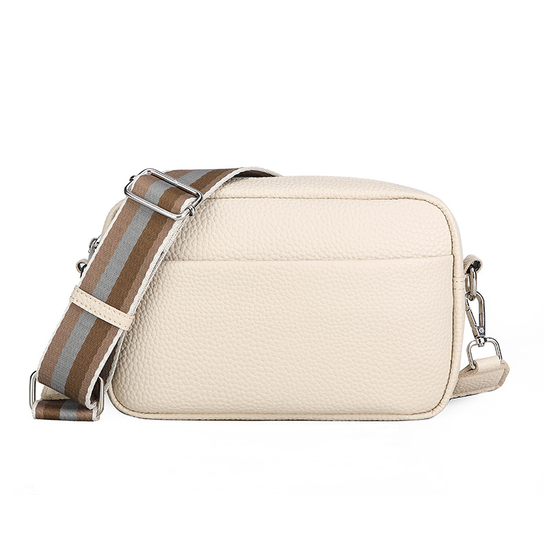 BD-GM133 Bolso cruzado de mujer con correa ancha para el hombro de color liso