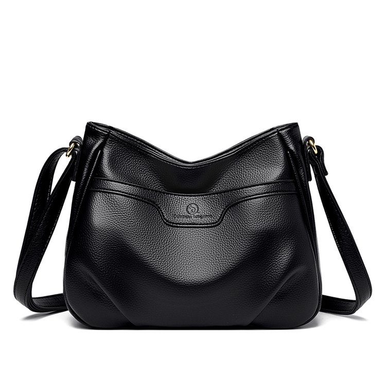 BD-GM156 Bolso de hombro pequeño elegante de cuero suave y sólido para mujer