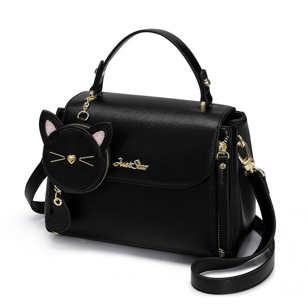 BD-GM136 Lindo bolso cruzado con solapa para mujer de color sólido