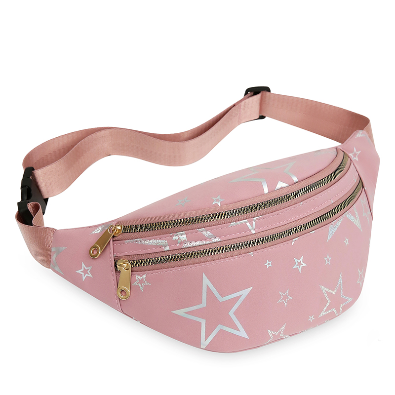 BD-GM160 Riñonera impermeable con estampado de estrellas de color sólido informal