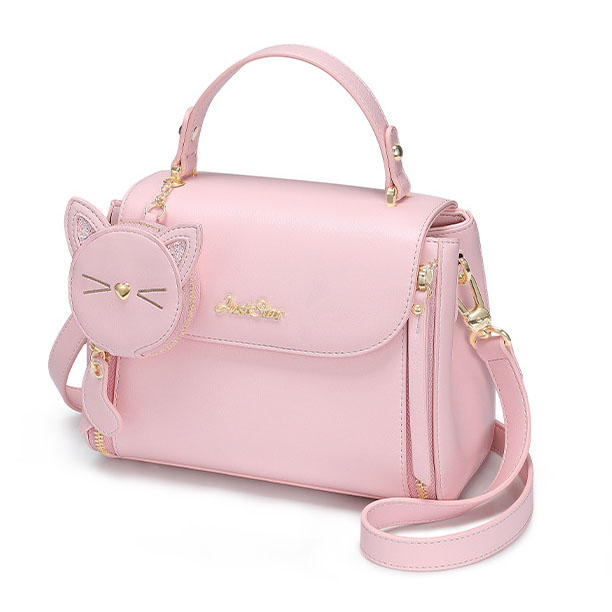 BD-GM136 Lindo bolso cruzado con solapa para mujer de color sólido