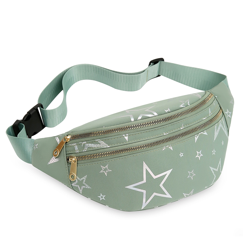 BD-GM160 Riñonera impermeable con estampado de estrellas de color sólido informal