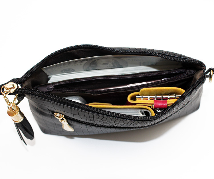 BD-GM153 Bolso bandolera con estampado de cocodrilo para mujer