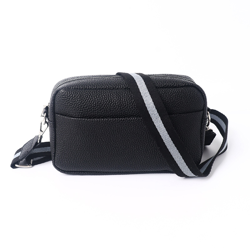 8835 Mini bolso bandolera para mujer de cuero PU de color sólido