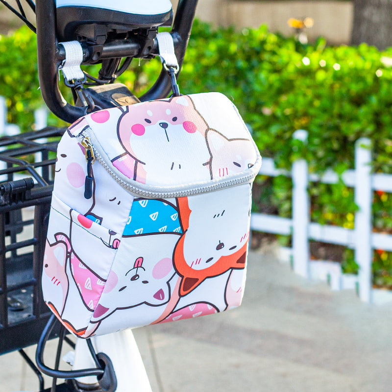 Bolsa de almacenamiento para manillar de bicicleta con estampado de dibujos animados multicolor BD-GM79