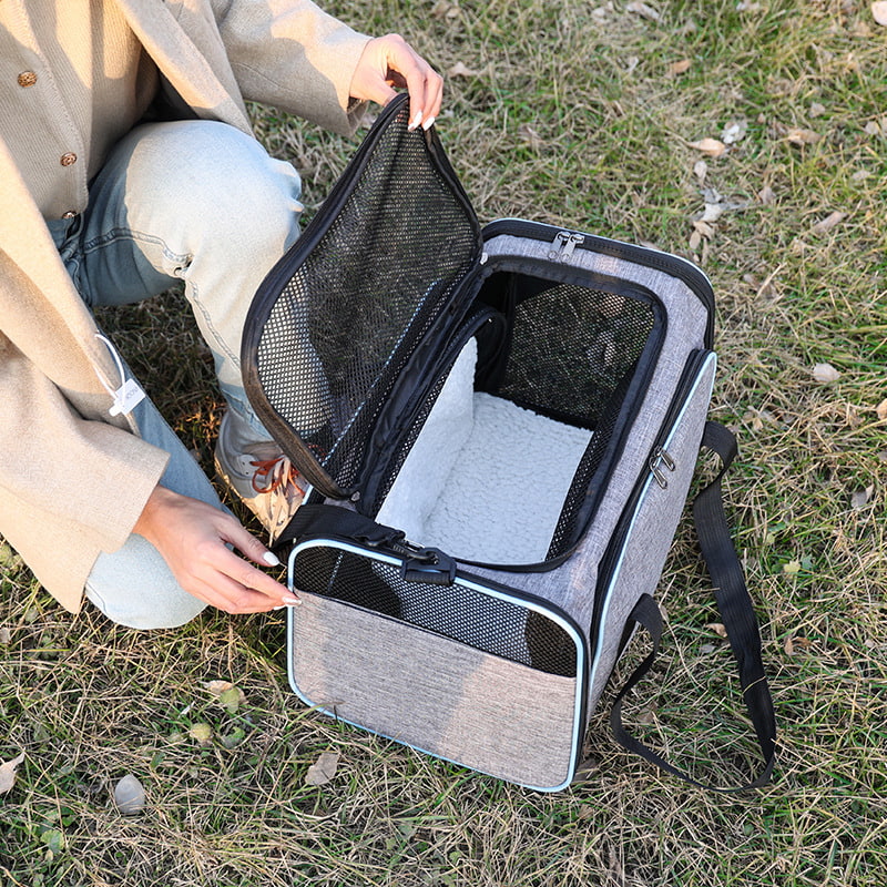 BD-GM60 Bolsa de hombro plegable para transportar gatos al aire libre