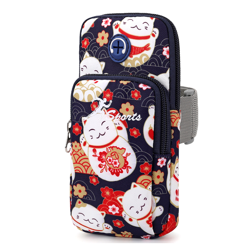 Bolsa con brazaletes para teléfono deportivo con estampado de dibujos animados BD-GM85