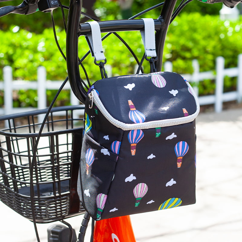 Bolsa de almacenamiento para manillar de bicicleta con estampado de dibujos animados multicolor BD-GM79