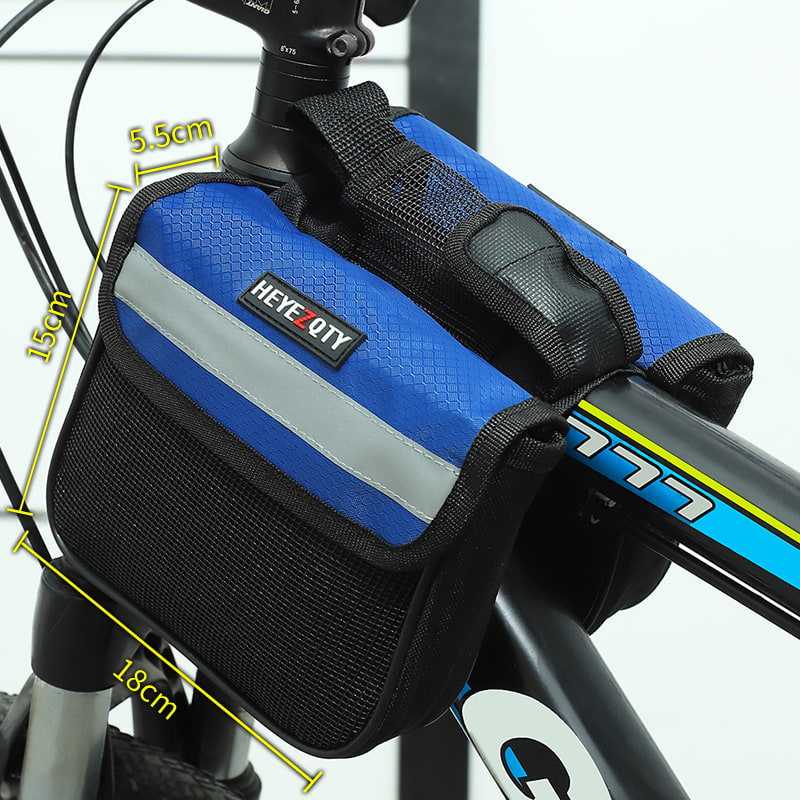 BD-GM72 Bolsa impermeable para sillín de bicicleta con barra delantera de tamaño pequeño