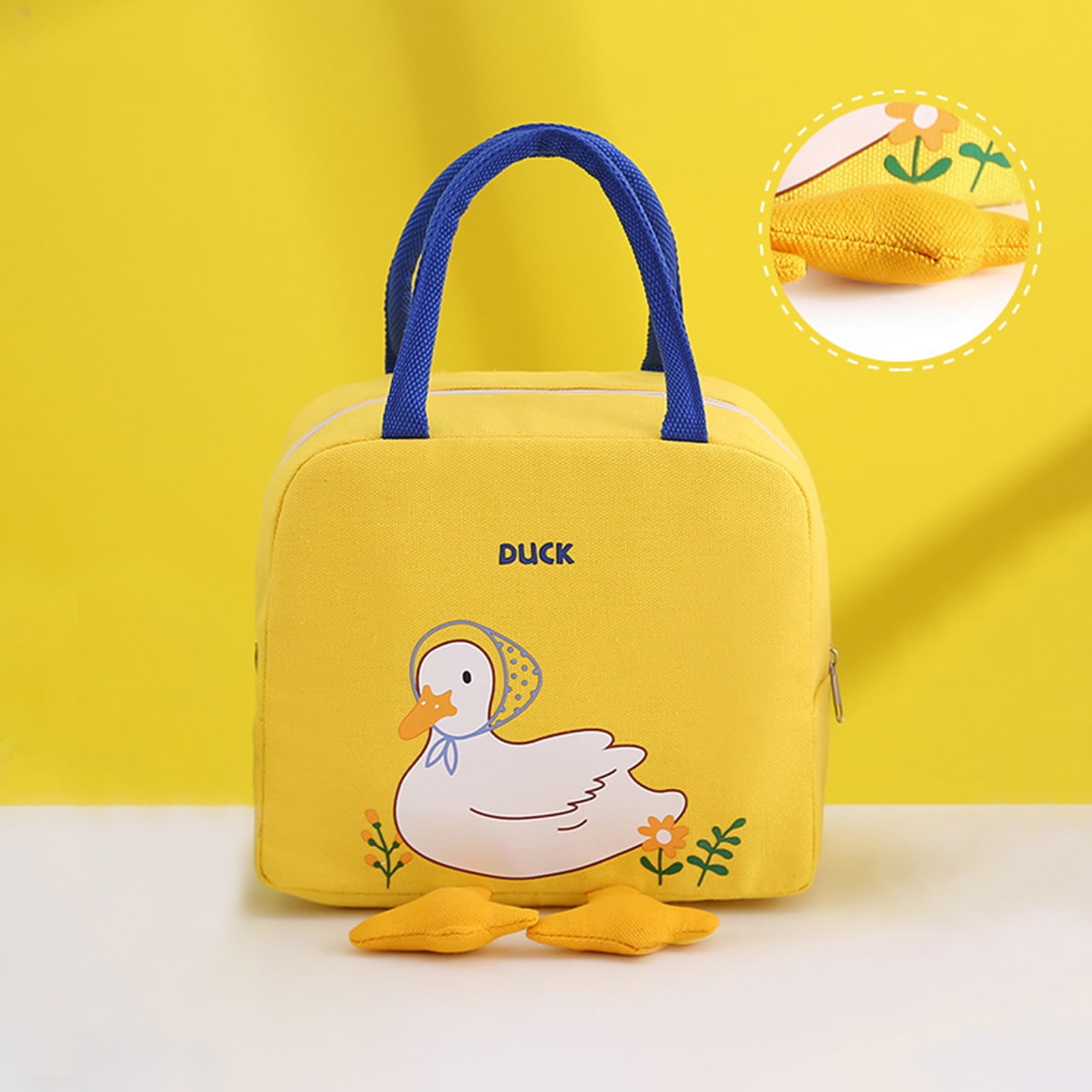 BD-GM106 Bolsa de almuerzo impermeable con lindo patito amarillo