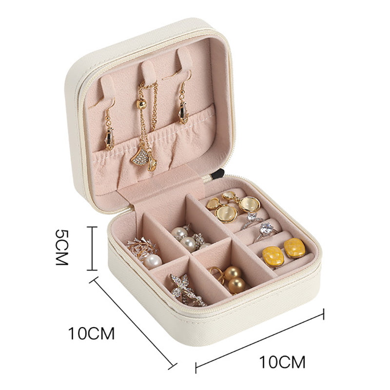 BD-GM49 Organizador de caja de almacenamiento de joyas con forro suave para viajes