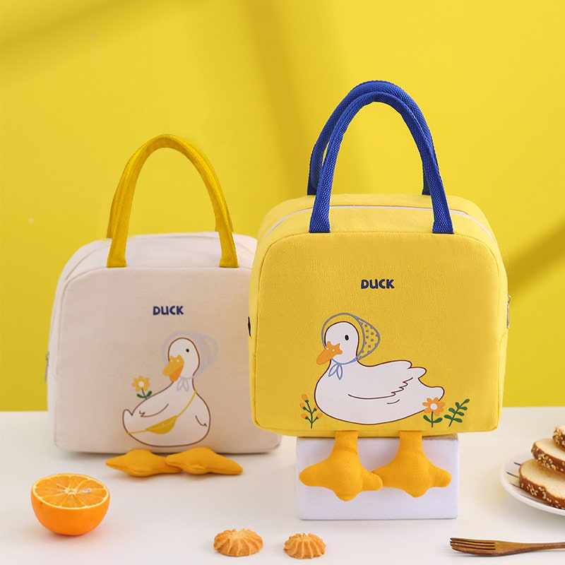 BD-GM106 Bolsa de almuerzo impermeable con lindo patito amarillo