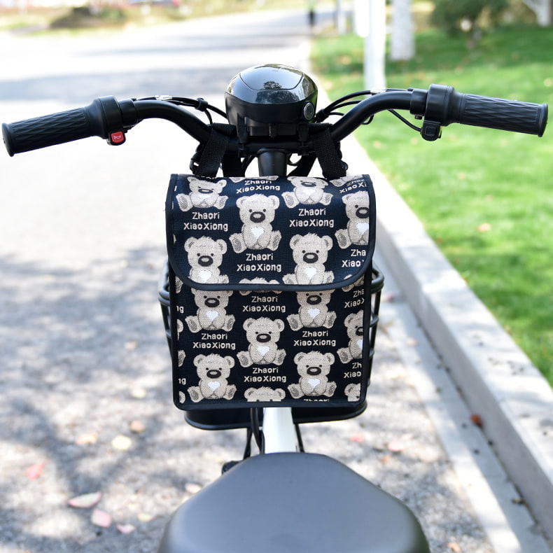 Bolsa para manillar de bicicleta con correa reflectante con diseño de dibujos animados BD-GM71