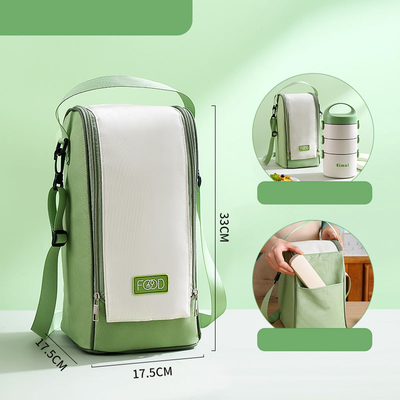 Bolsa térmica para nevera portátil verde BD-GM104 para lonchera