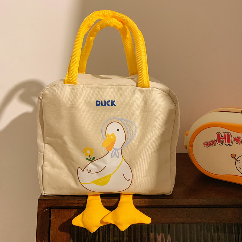 BD-GM106 Bolsa de almuerzo impermeable con lindo patito amarillo